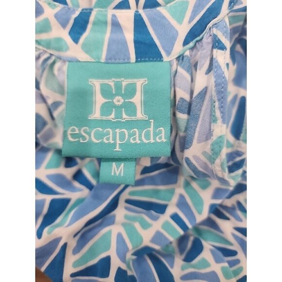 Escapada Halter Sleeveless Alice White Sapphire Kauai Dress Medium - Picture 8 of 9